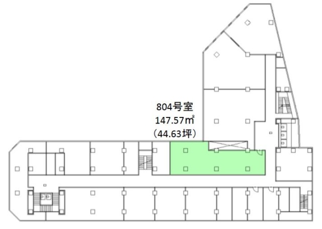 新橋駅前ビル1号館804 間取り図