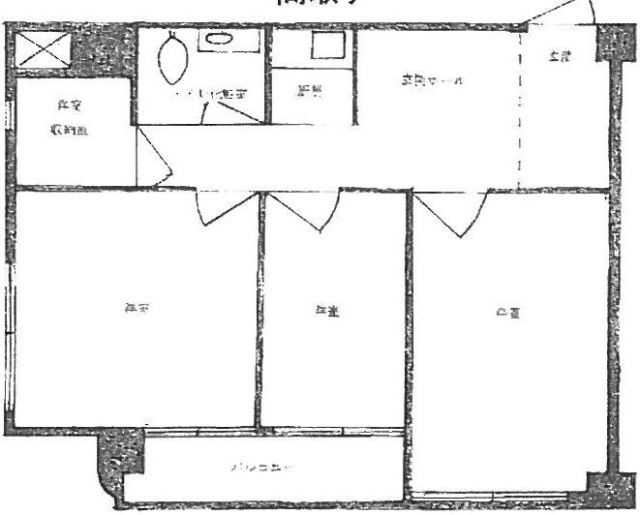 六本木ハイツ902 間取り図