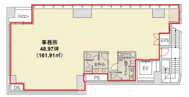 赤坂二丁目ビル2F 間取り図