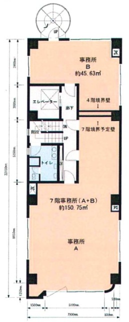 福屋(FUKUYA)ビル7F 間取り図