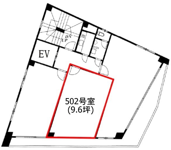 渋谷センタービル502 間取り図