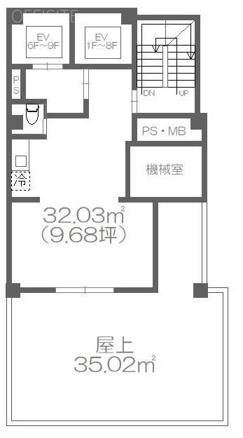 新橋862ビル9F 間取り図