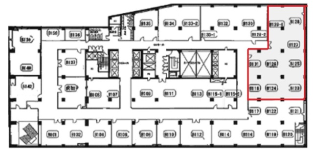 山王グランドビルB1F 間取り図