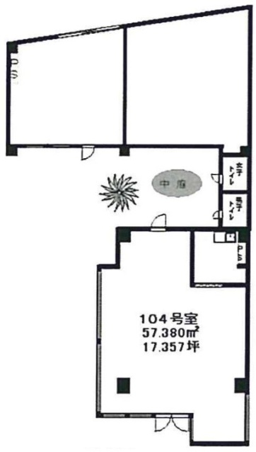 ムツミプラザビル104 間取り図