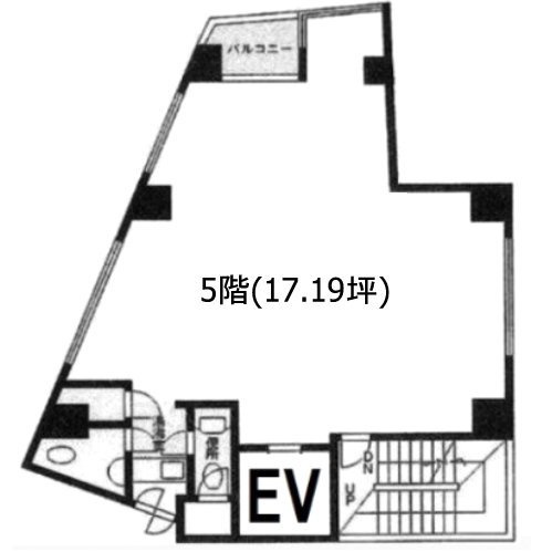 新宿スパイアビル5F 間取り図