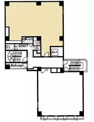 サンライズ桜丘ビルB1F 間取り図