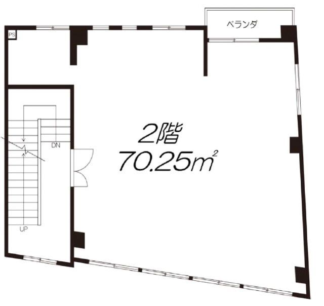 三軒茶屋ビル2F 間取り図