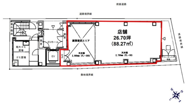 芝公園PRーEXビル1F 間取り図