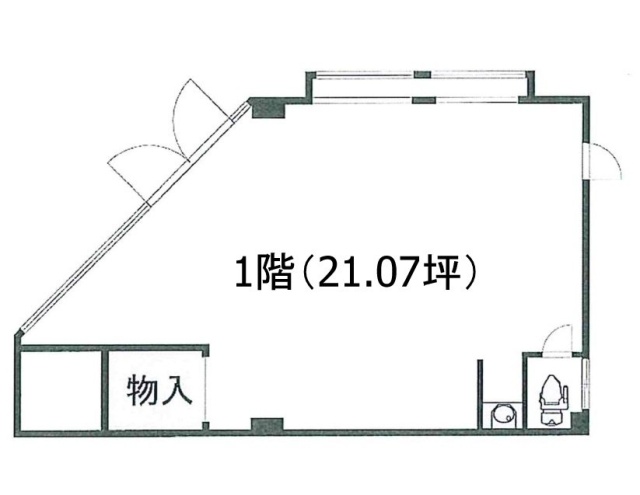 上賀ビル1F 間取り図