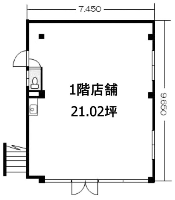 石井ビル1F 間取り図