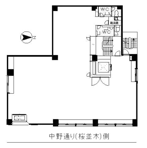 第12南日本ビル3F 間取り図