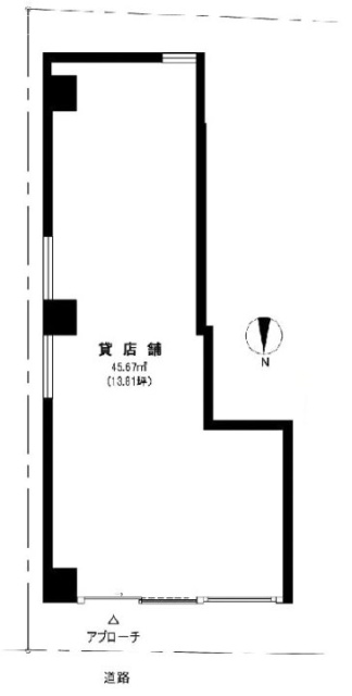 プレーリー麻布ビル1F 間取り図