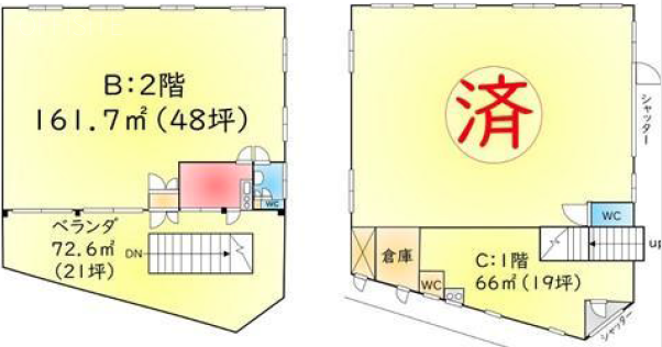 堀之内2丁目ビルBC 間取り図