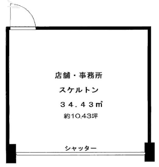 プレール・ドゥーク浜松町ビル1F 間取り図