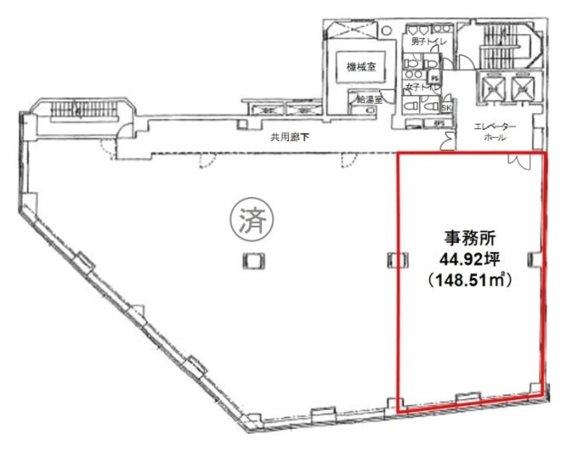 メットライフ川崎ビル6F 間取り図