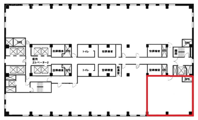 横浜スカイビル23F 間取り図