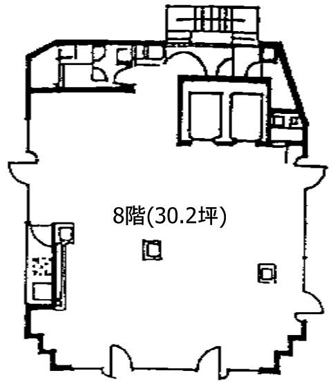 第二育良ビル8F 間取り図