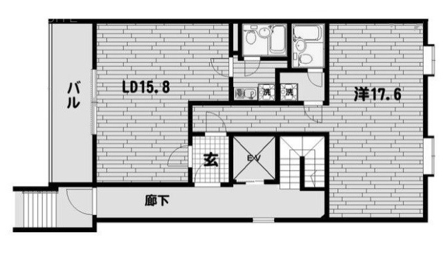 Moze赤坂1F 間取り図
