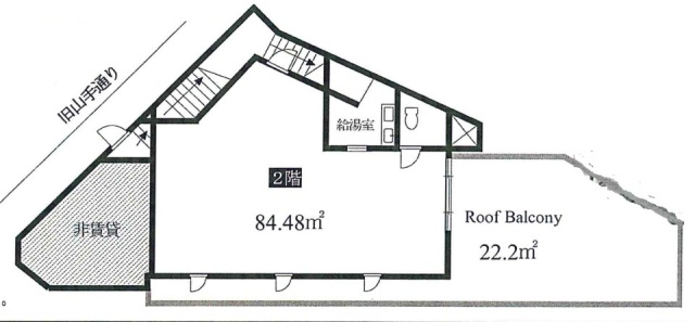 寺田レジデンスビル2F 間取り図