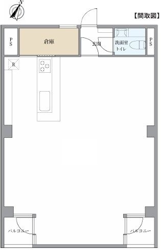 東海日本橋ハイツ4F 間取り図