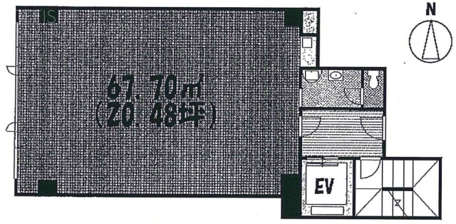 四谷ヂンゴビル3F 間取り図