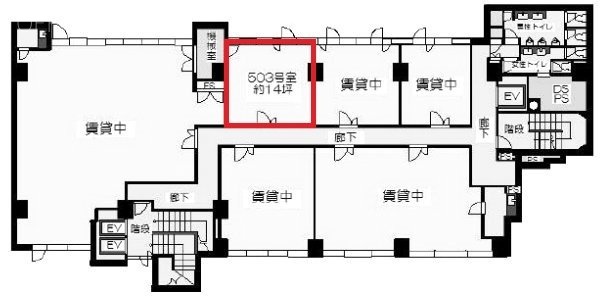 プラザ新大樹503 間取り図