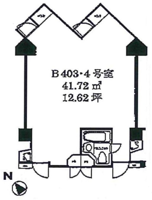 VILLA MODERNA(ビラ・モデルナ)B403・404 間取り図