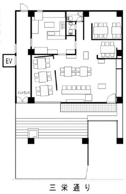 第一原嶋ビル1F 間取り図