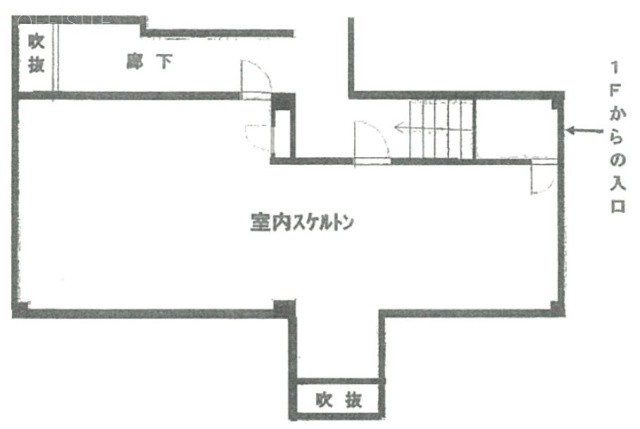 アルカディア中野ビルB1F 間取り図