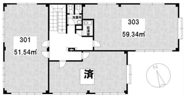 豊田ビル301 間取り図