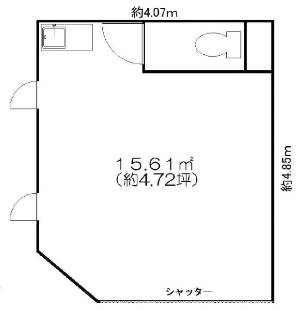 備前屋ビル1F 間取り図