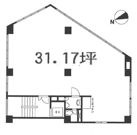 北原不動産ビル4F 間取り図