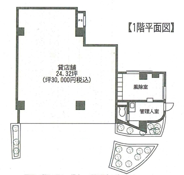 ジュエルコート学芸大壱番館ビル1F 間取り図