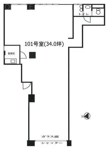 旭ビル101 間取り図