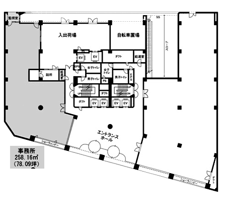 ツカモトビル1F 間取り図