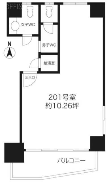 ウェルフェアビル201 間取り図