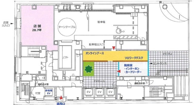 WORK VILLA KYOBASHI1F 間取り図