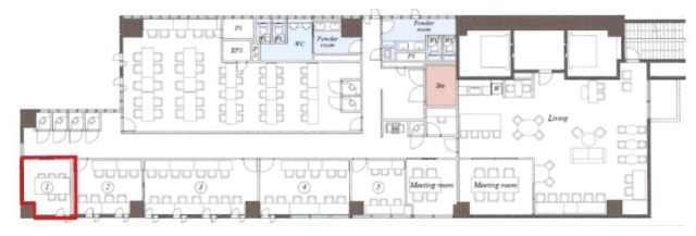 バドスクエア竹橋1 間取り図