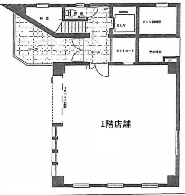 TANDEM平野ビル1F 間取り図