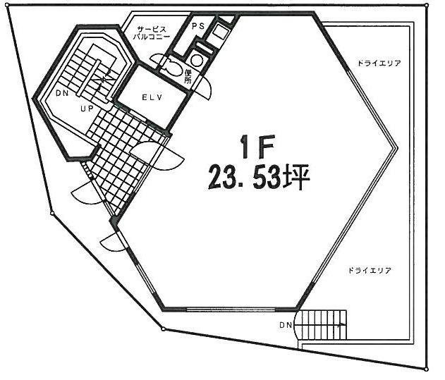 フォレスト代々木A1ビル1F 間取り図