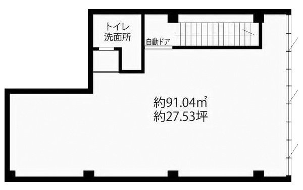 勉強堂ビル2F 間取り図