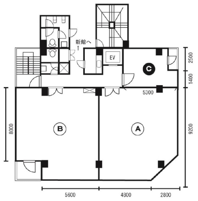 新橋第一ビルA 間取り図