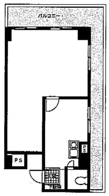 ライオンズマンション横浜西口208 間取り図