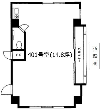 りぶ高輪401 間取り図