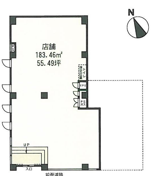 表参道山田ビル1F 間取り図