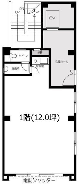 山田ビル1F 間取り図