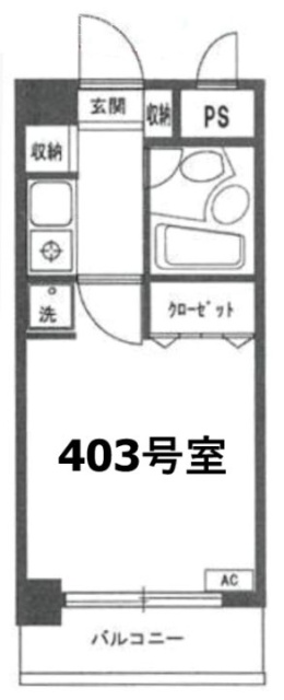 ベルプラザ403 間取り図