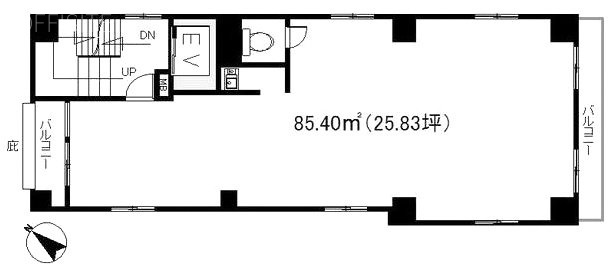 ファンタジー立川ビル3F 間取り図