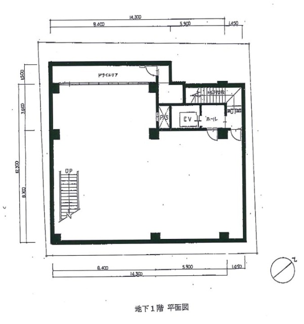 内田ビルB1F 間取り図