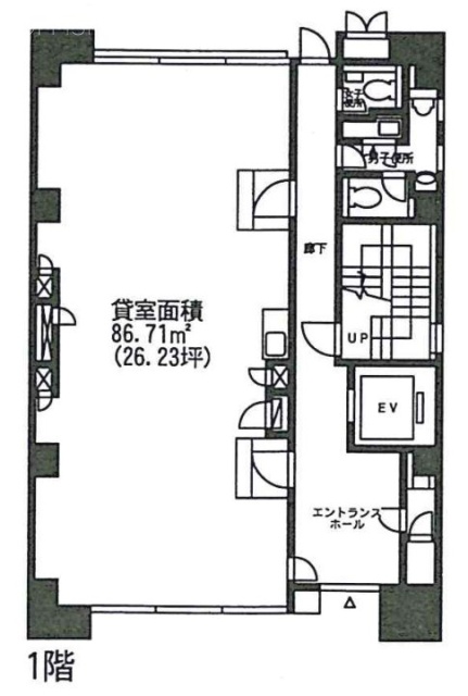 中村ビル1F 間取り図